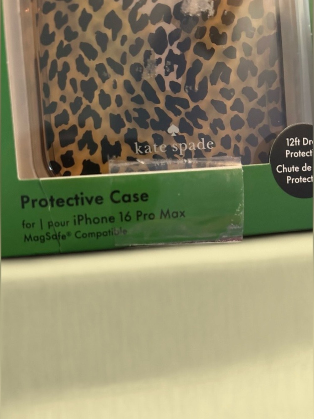 Kate Spade iPhone 16 Pro Max Case Leopard 🐆 Print MagSafe Compatible NWT - Picture 2 of 3